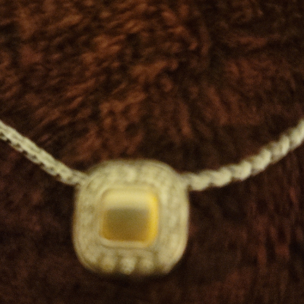 Brighton Silver Plated Necklace with Elegant Square Reversable Pendant $20 - Picture 8 of 12